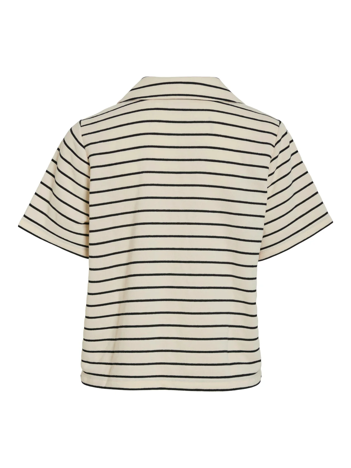 Vila  Vialo v-neck polo t-shirt - Birch