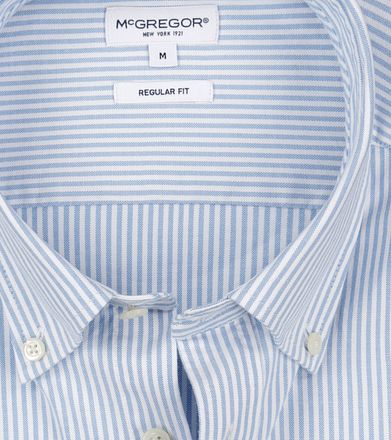 McGregor Overhemd Oxford Streep Lichtblauw MM242.6001.02-2001 kopen
