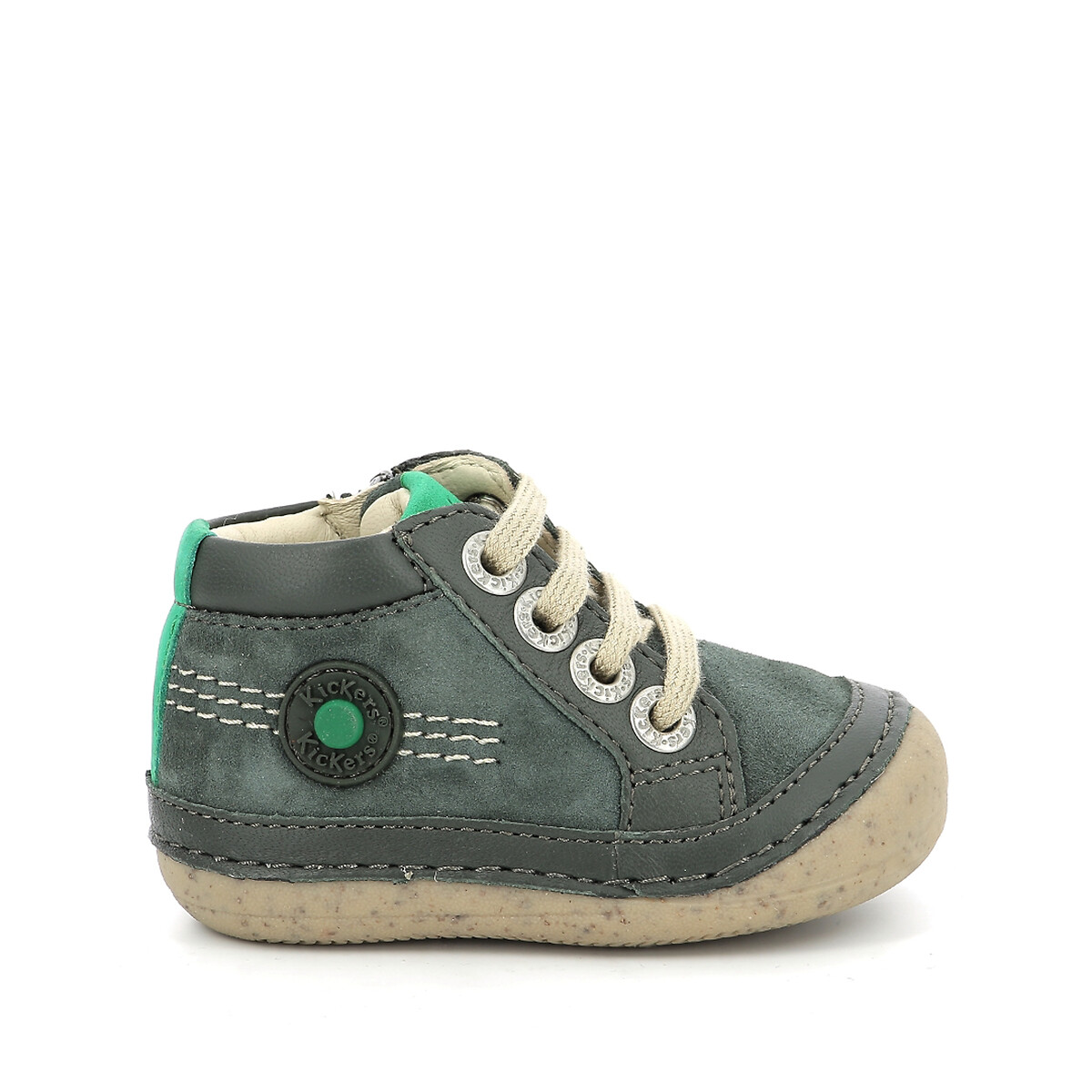 KICKERS<br>Botas de couro com cadarço Sonistreet