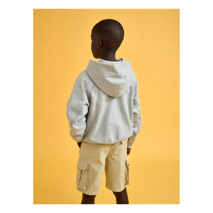Bellerose Hoodie Conij Coton Bio | Gris chiné