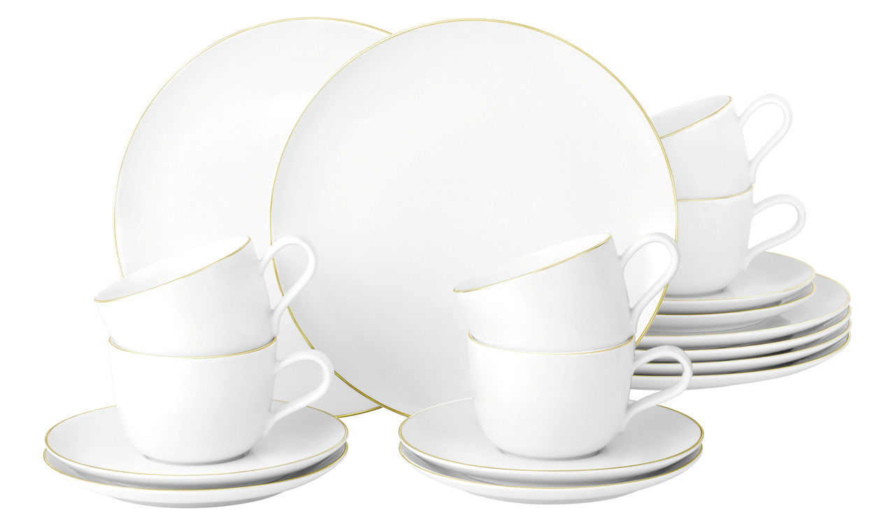 Seltmann Weiden Kaffeeservice 18-tlg. LIBERTY GOLDRAND