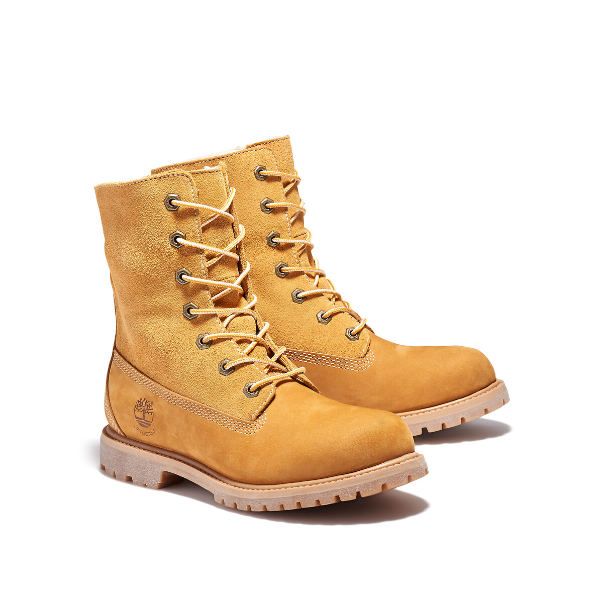 TIMBERLAND<br>Botas de tornozelo forradas em couro Authentics Teddy