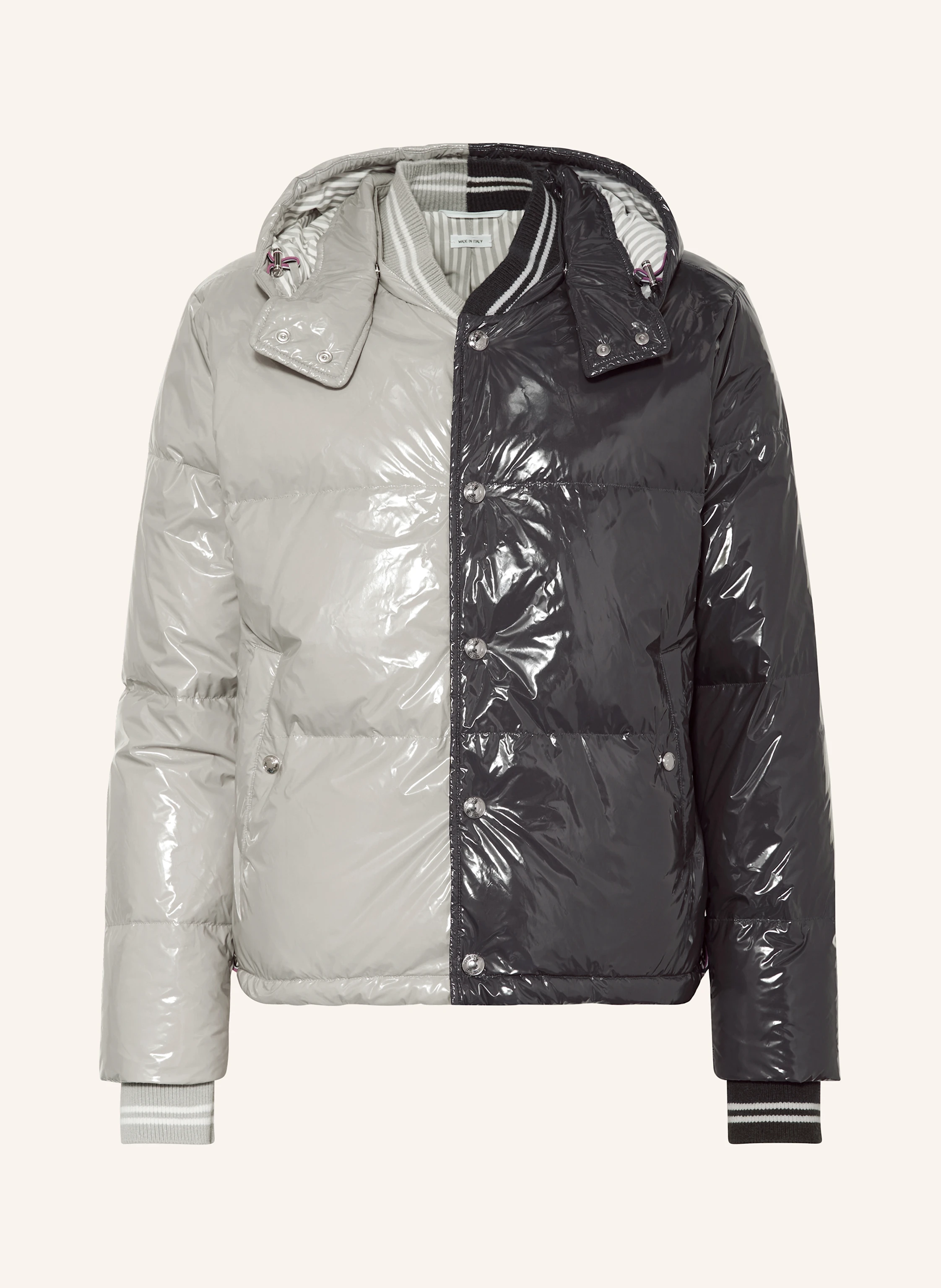 THOM BROWNE. Daunenjacke mit abnehmbarer Kapuze
