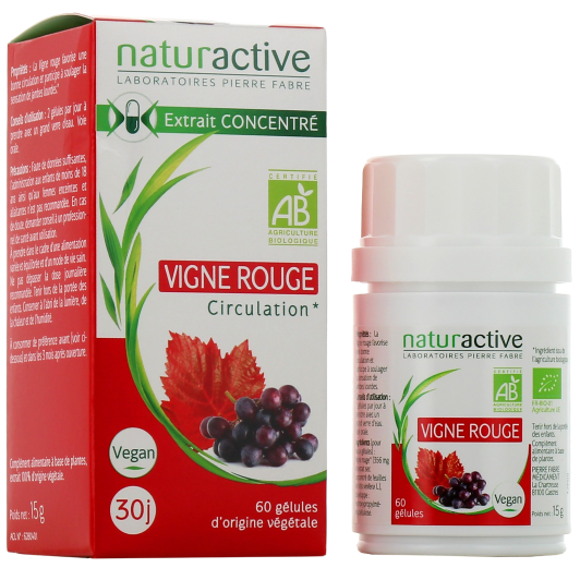 Naturactive Vigne Rouge Bio - Circulation Sanguine