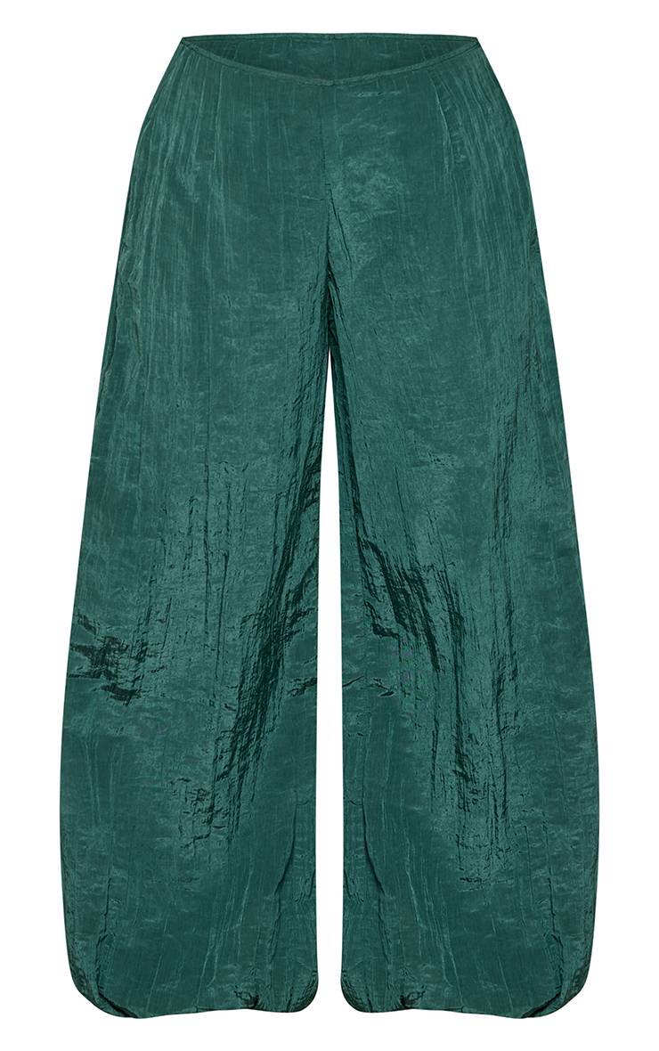 Vert Turquoise Pantalon Ballon À Ourlet Froncé Petite