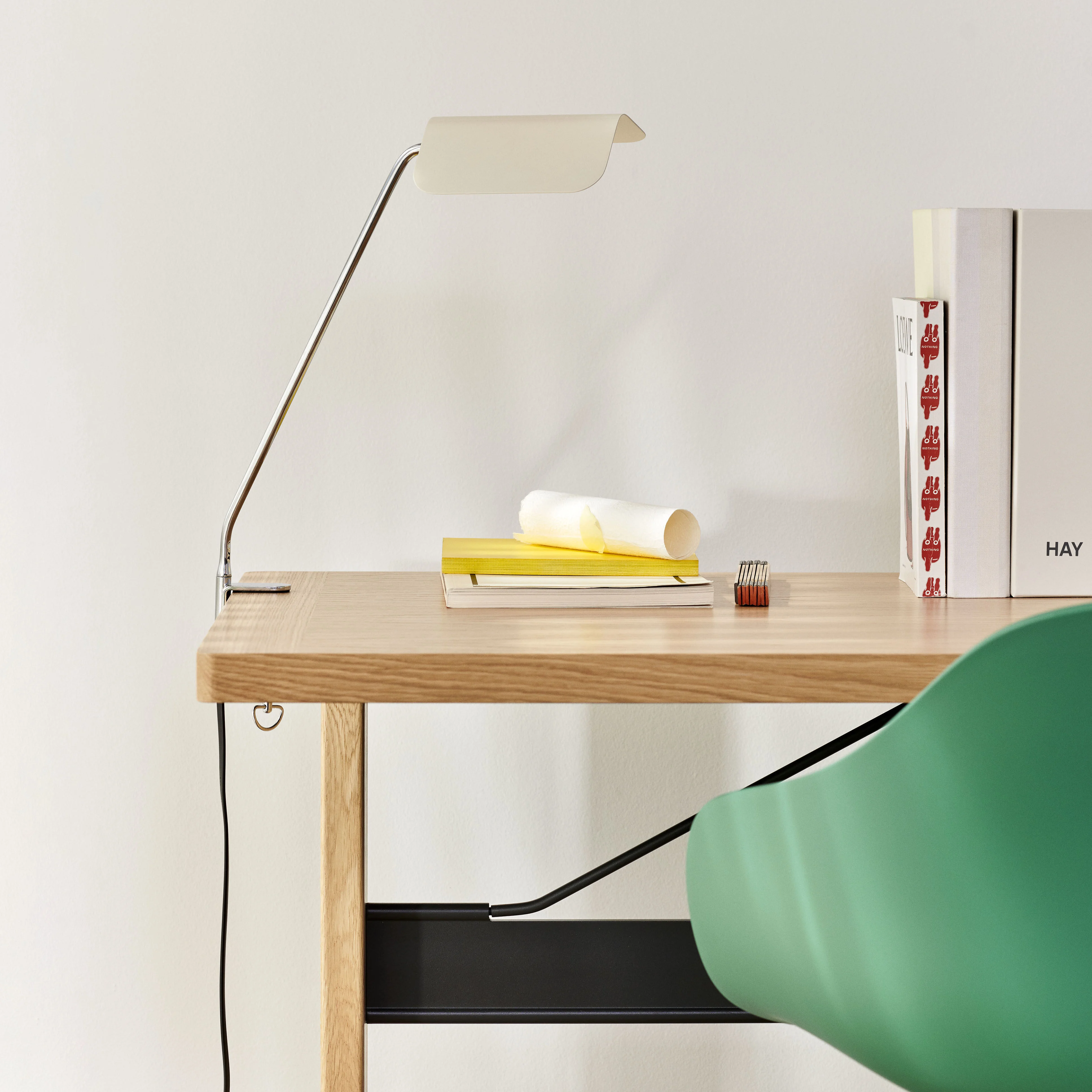 APEX CLIP - Lampe de bureau métal | Blanc