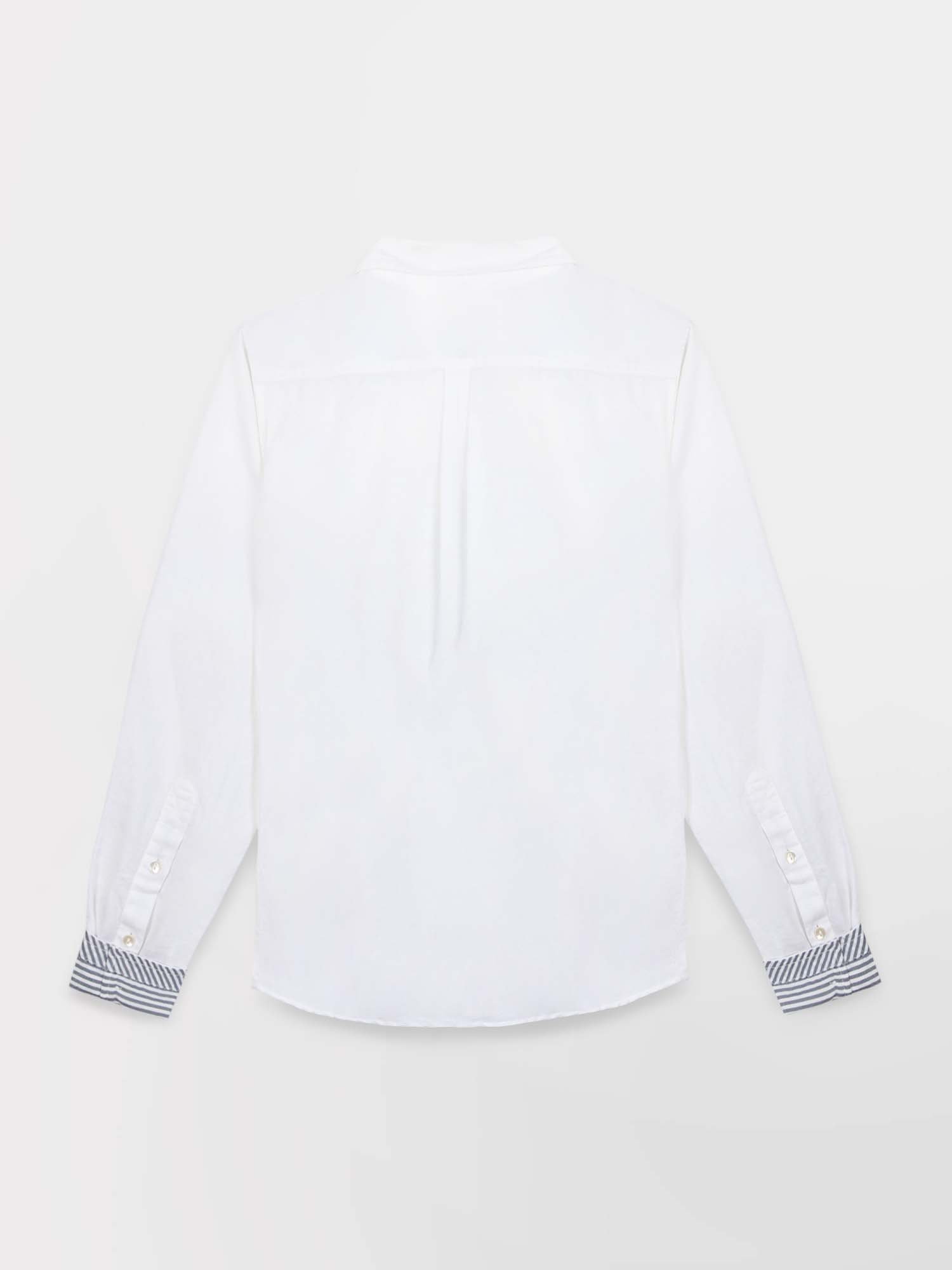 Chemise Femme Coton Lin Blanc