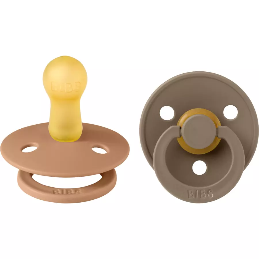 BIBS® Schnuller Colour Earth & Dark Oak 6-18 Monate, 2 Stk.