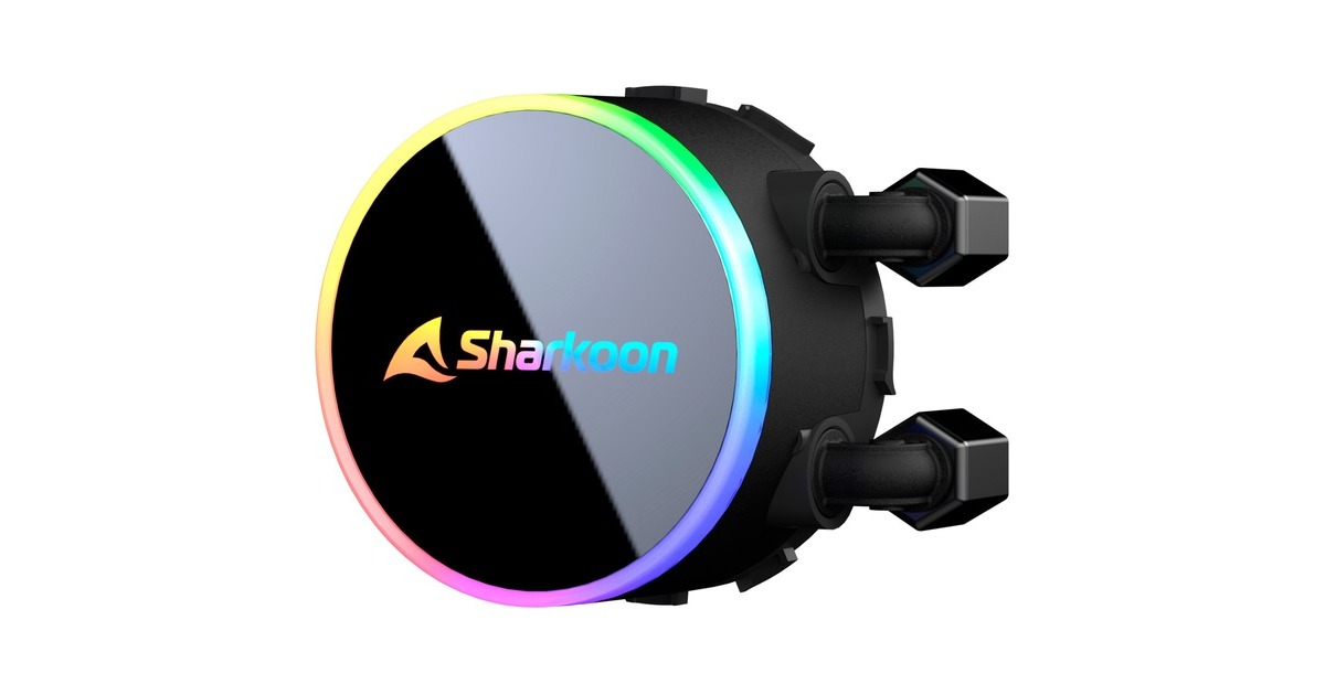 SharkoonS70 RGB waterkoeling  (Zwart, 4-pins PWM fan-connector)