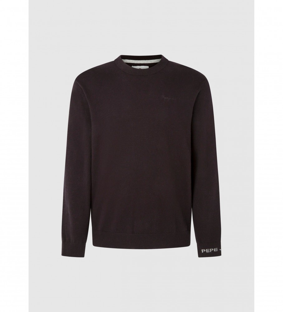 Suéter Pepe Jeans Andre de gola redonda preto