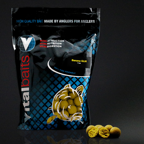 Bouillettes Vital Baits Boilies Banana GLM 1kg