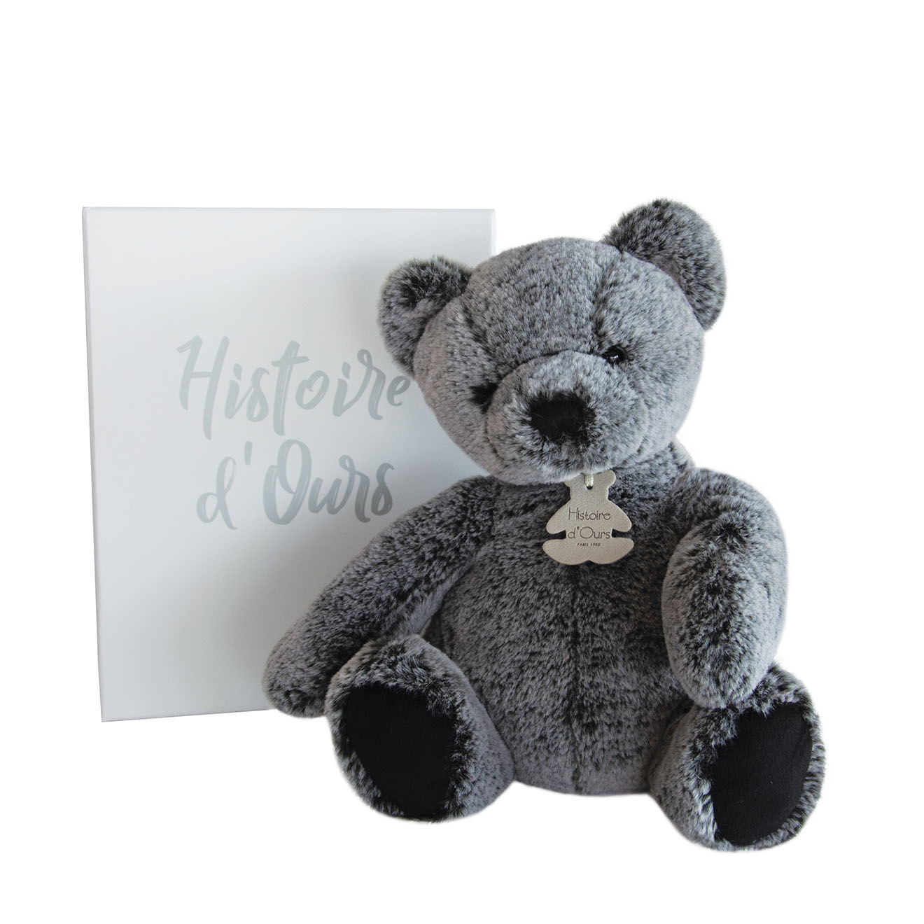 Histoire d'Ours Ourson en peluche  gris