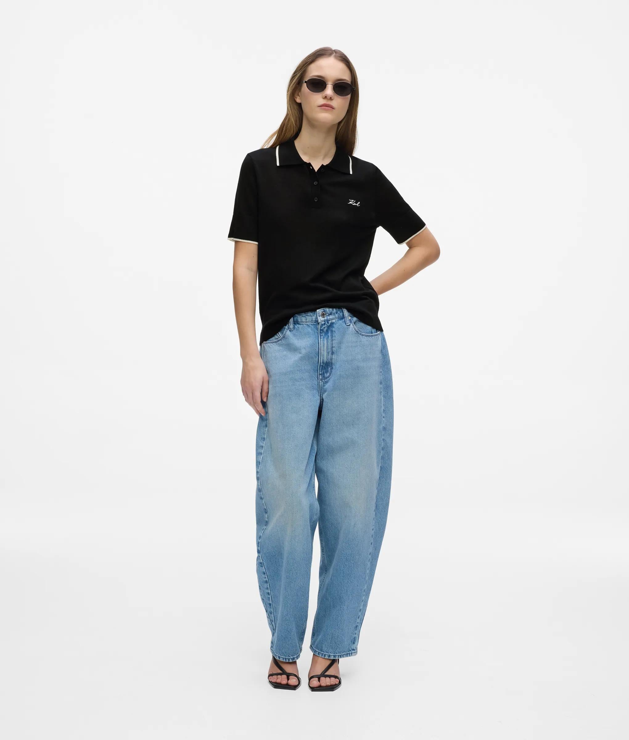 Poloshirt gemaakt van merinoswol