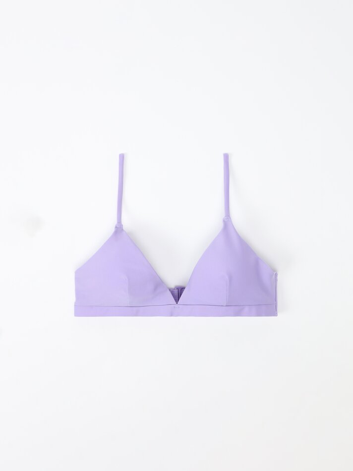 Top de biquíni triangular - Violeta