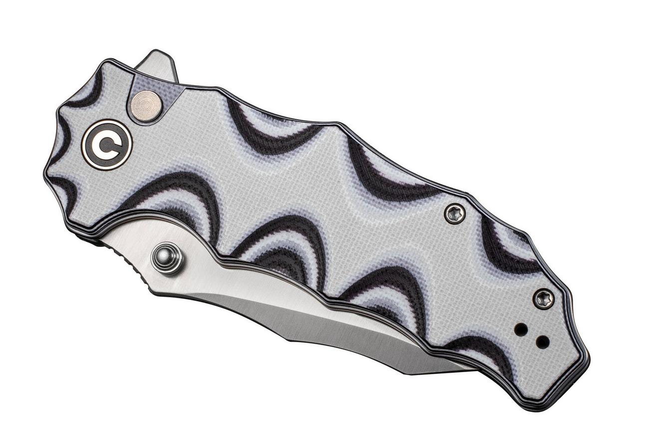 Civivi Natterjack C24028-3 Satin 14C28N, White Black G10, zakmes