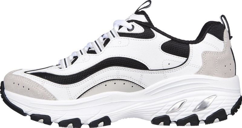 Skechers - Arch Fit D'Lites - Sneakers - Zwart - Suéde en Imitatieleer
