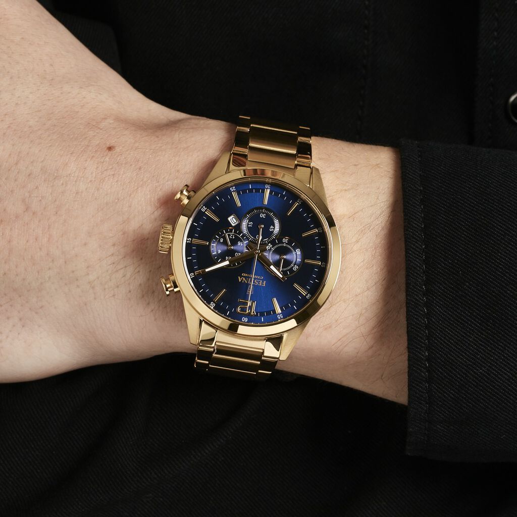 Montre Festina Timeless Chronograph Bleu