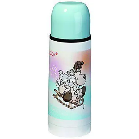 NICI Happy Winter Thermoskanne Rentier und Schneeeule, 350ml
