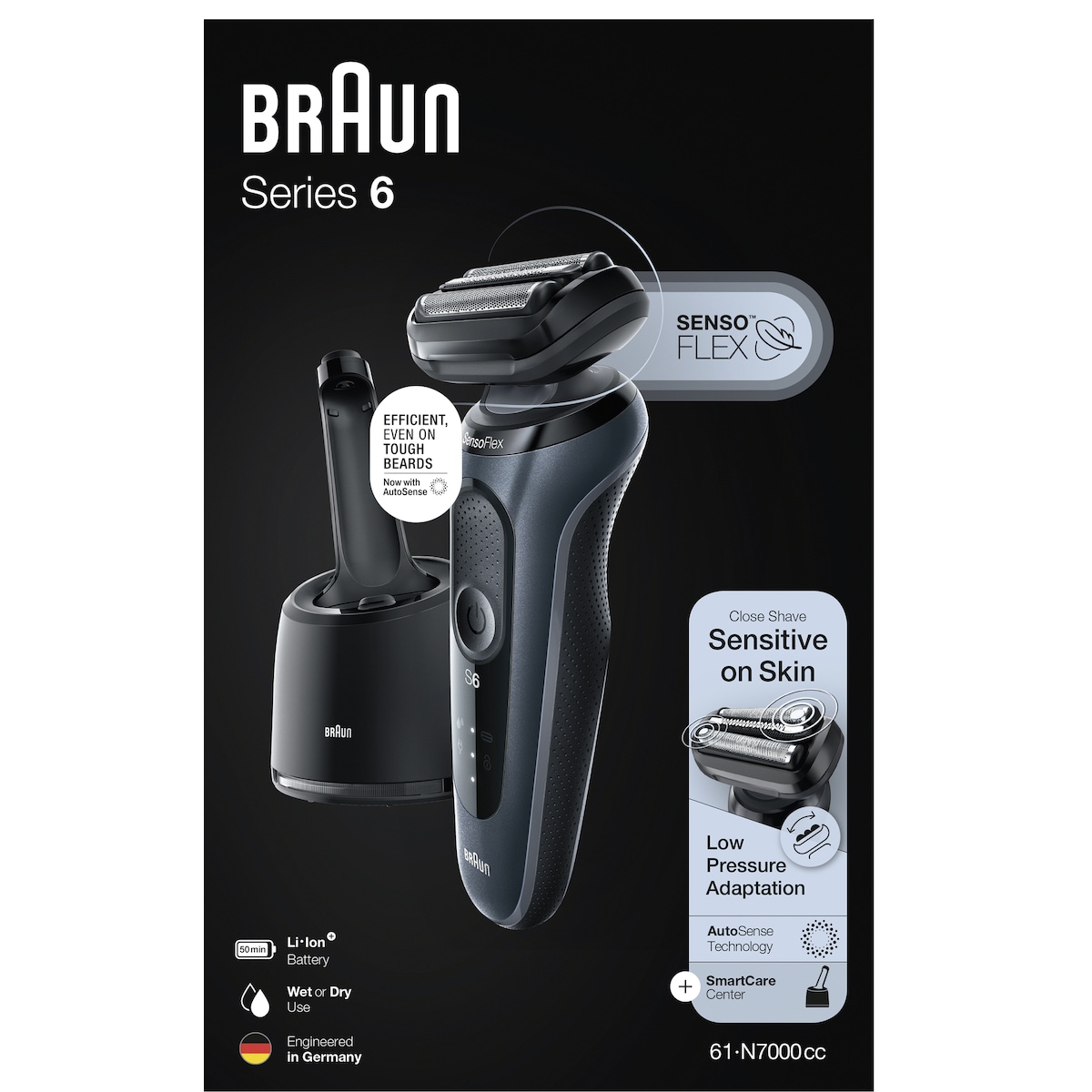 Braun Series 6 barbermaskin 61-N7000cc