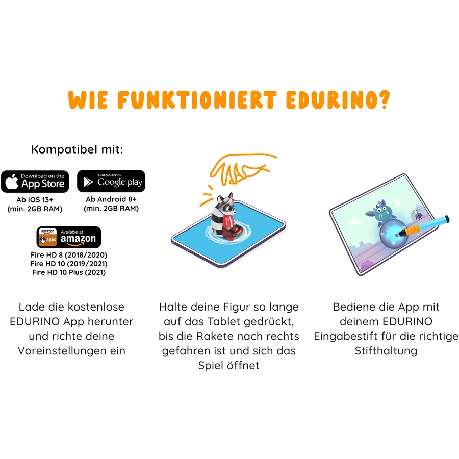 Edurino Lernspielzeug Lernfigur Edurino Starterset Robin - Zahlen & Mengen Mehrfarbig