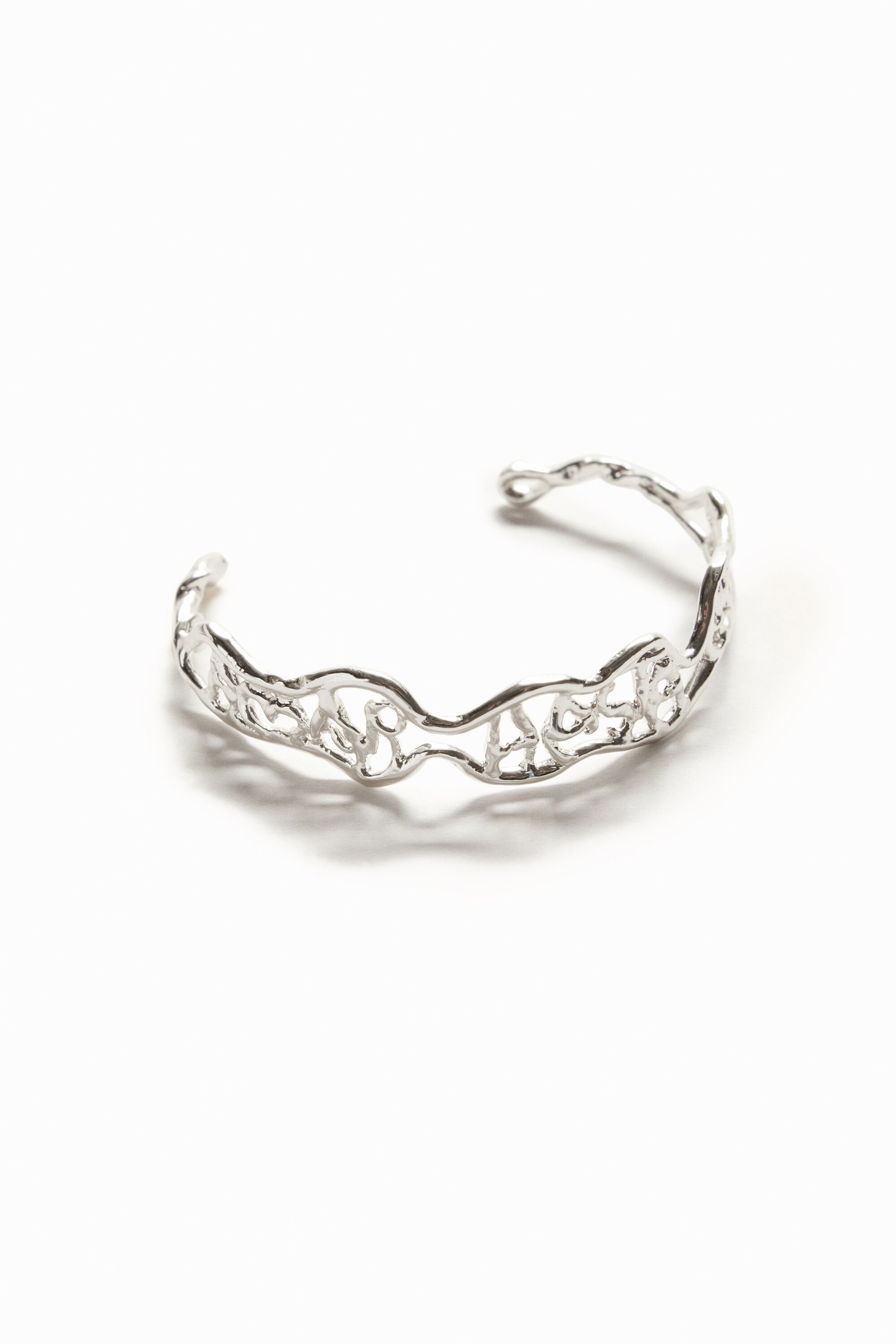 Bracelet fin message plaqué argent Zalio
