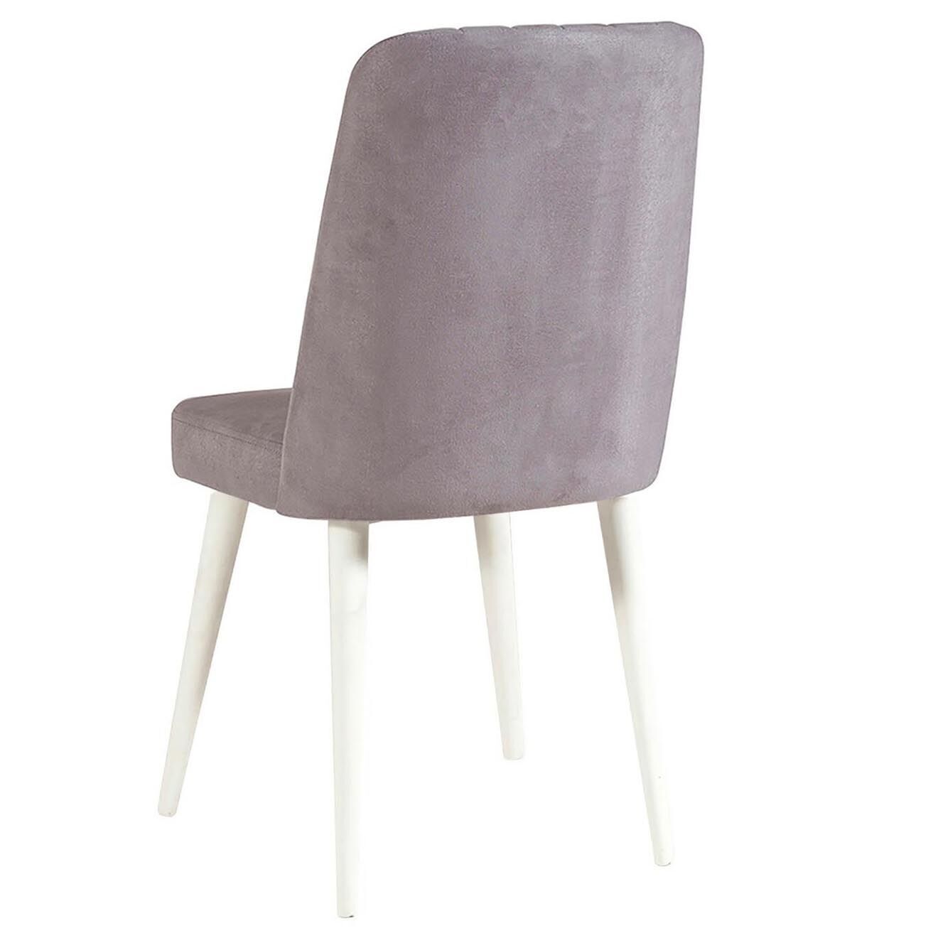 Homitis Ensemble Table + 4 Chaises Santiago 0701 blanc/gris
