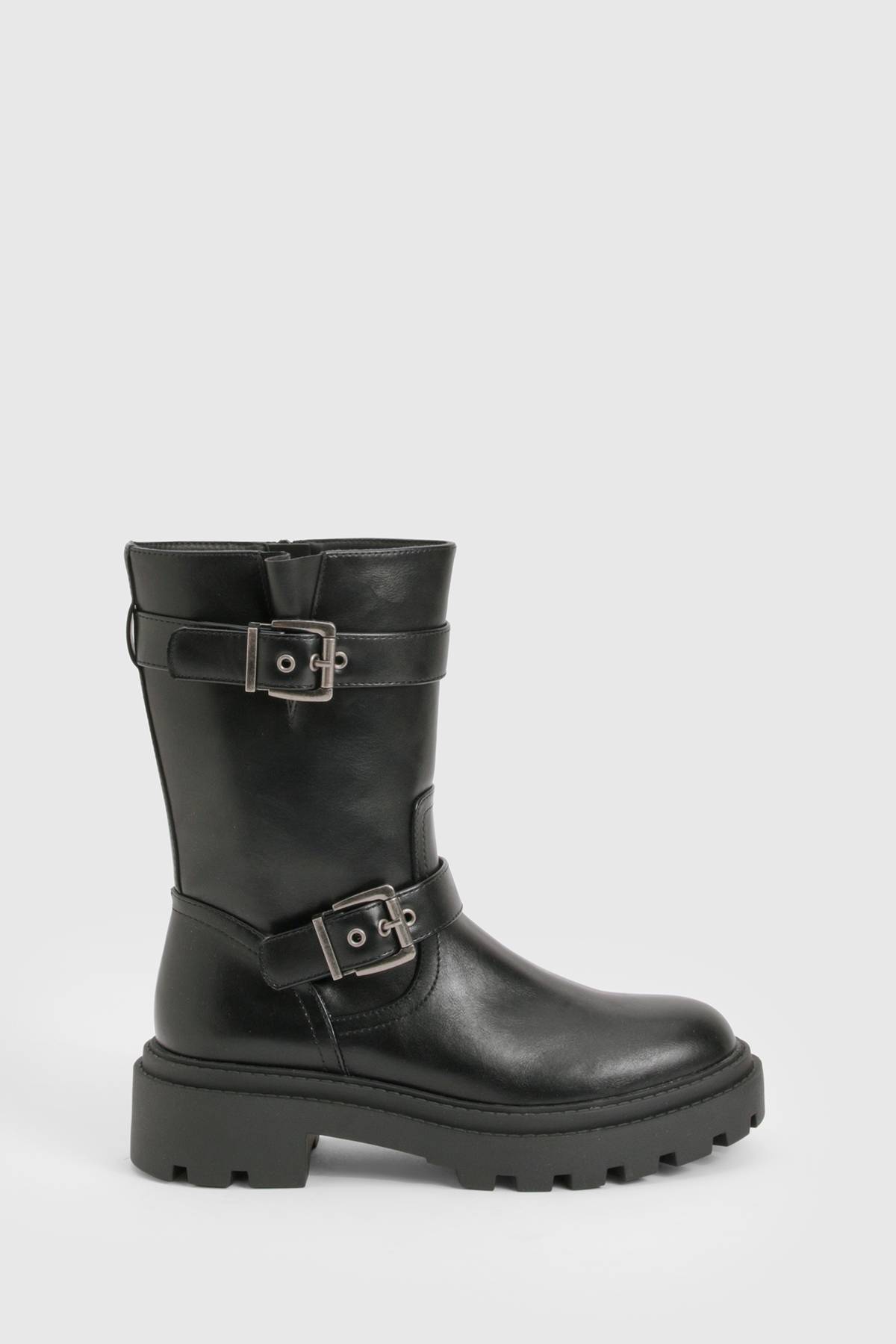 boohoo Bottes de Randonnée à Double Boucle