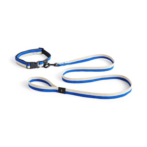 HAY Dog Flat Hundehalsbånd, Blue/ Off White