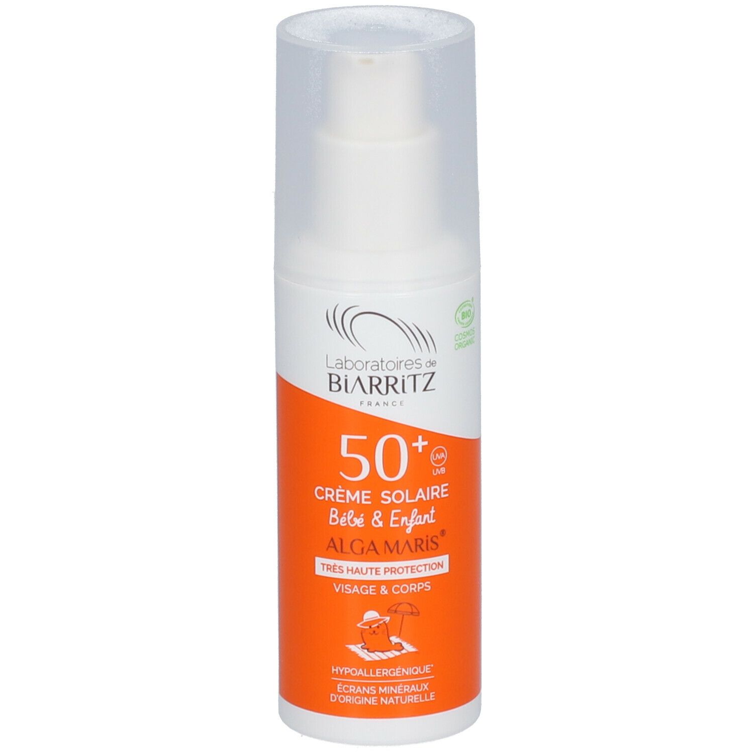 Laboratoires de BIARRITZ ALGA MARIS Bio-Sonnencreme für Kinder SPF 50+