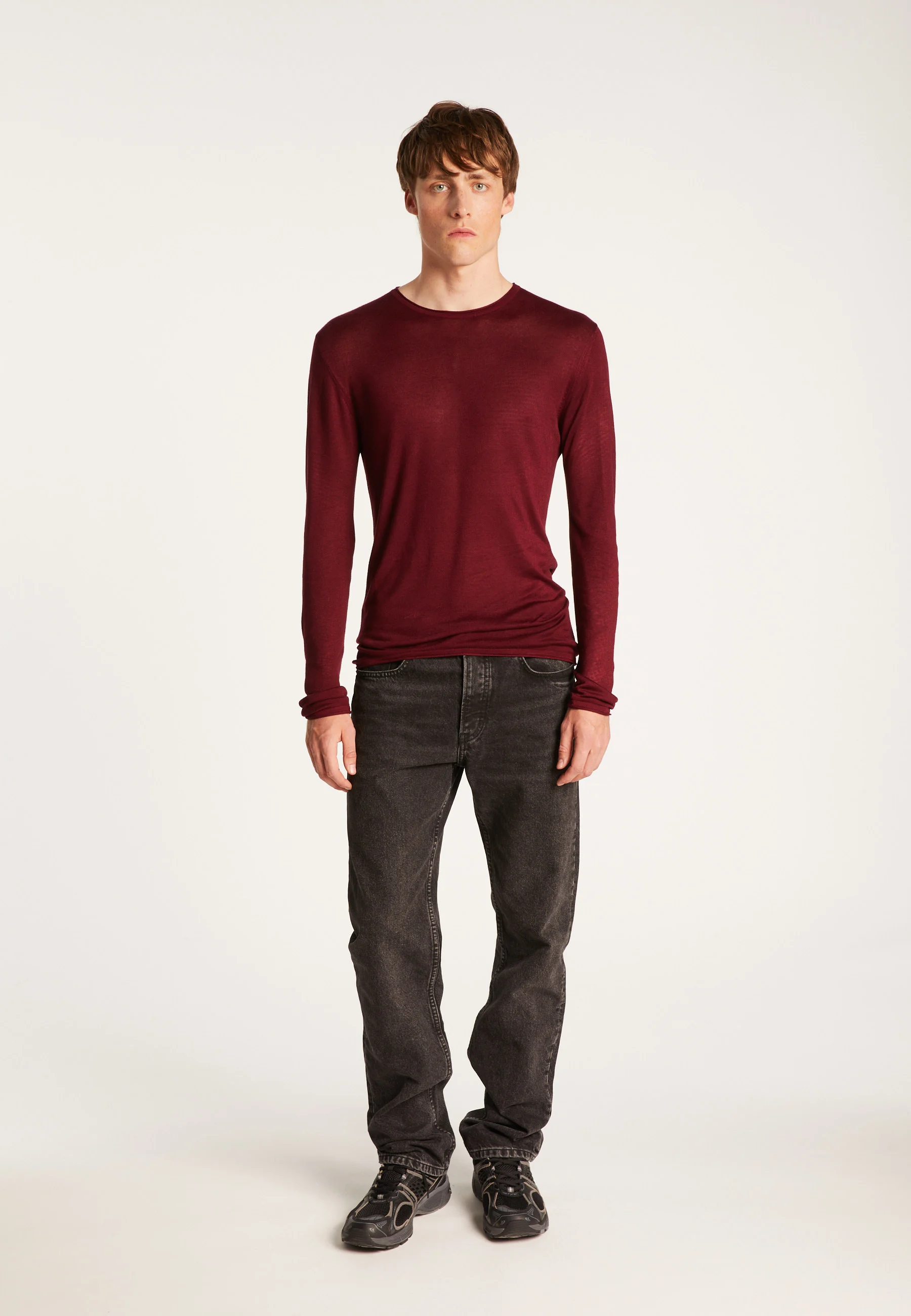 TAFFY - Pull en fibre de bambou cachemire | Rouge