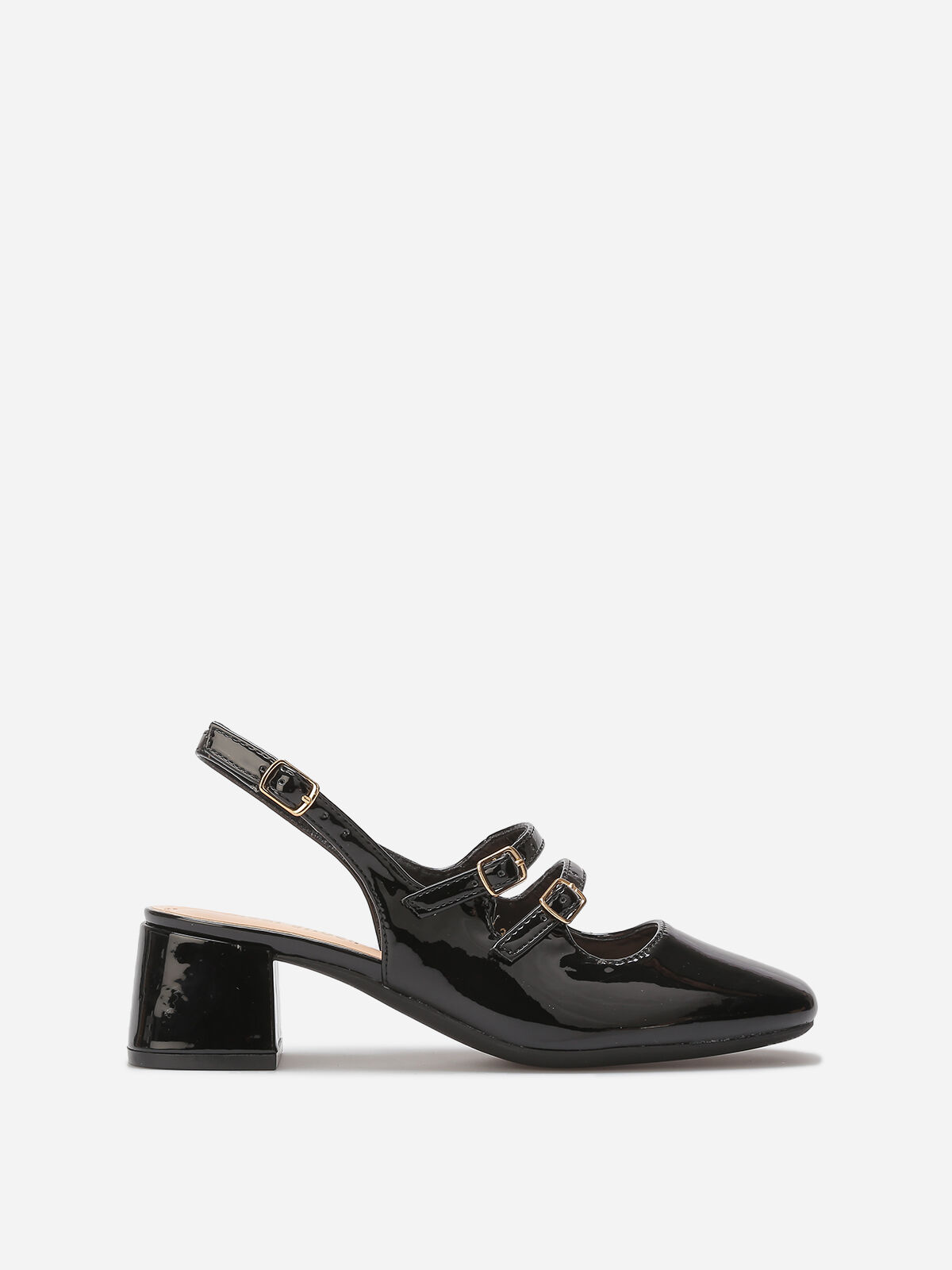 Babies vernies slingback- Noir