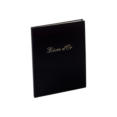 Exacompta Balacron - Livre d'or 26 x 22 cm - 100 pages - noir