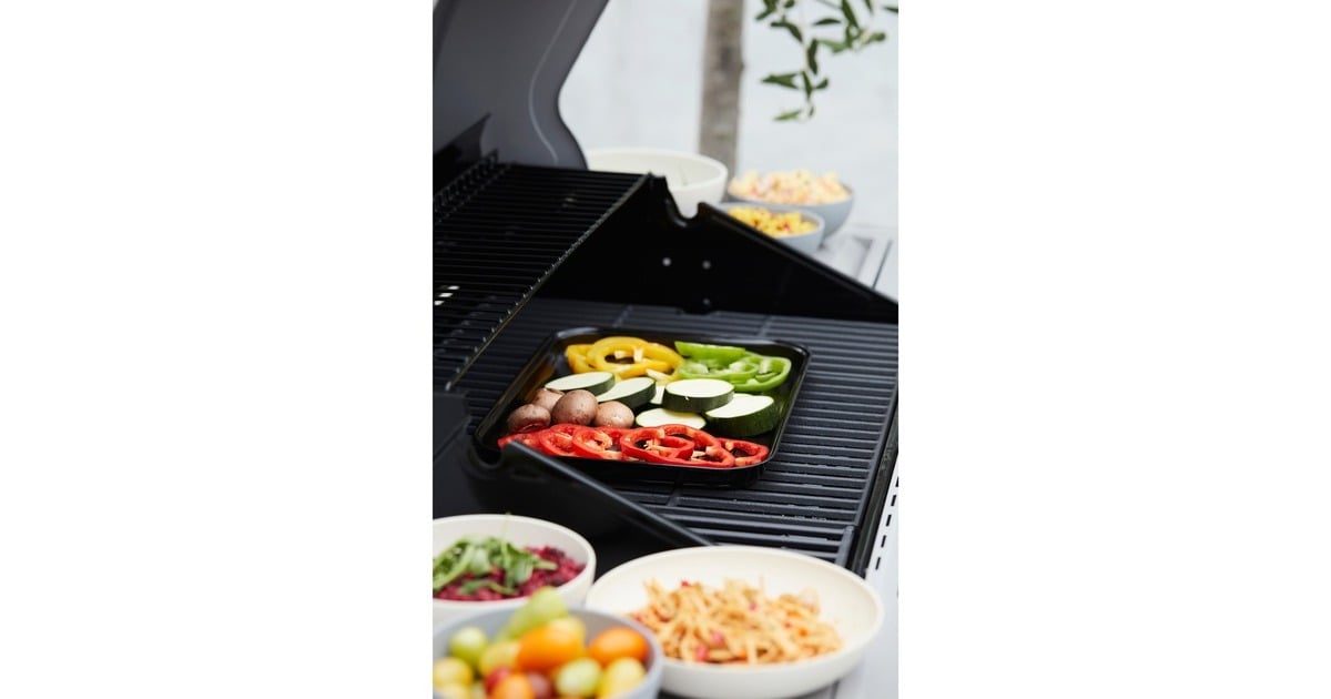 BarbecookHerbruikbare grillpan uit email grillschaal