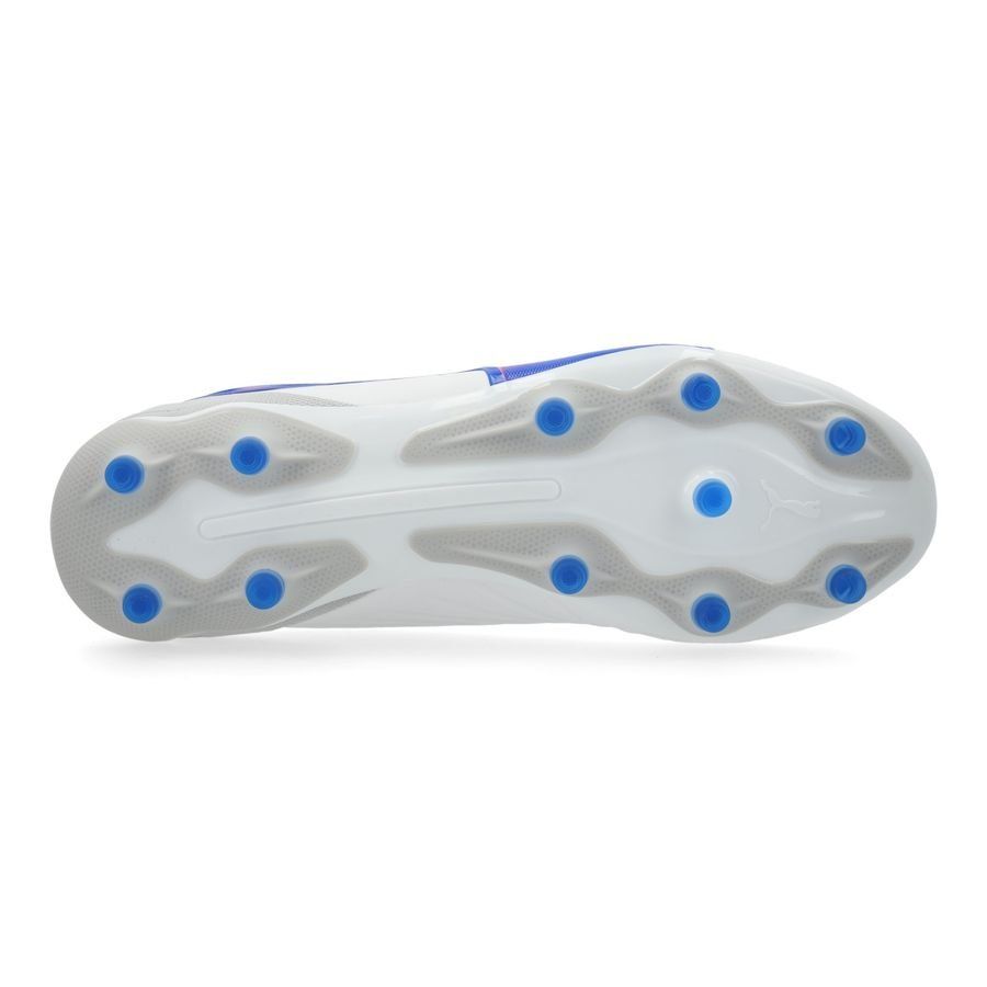 PUMA King Match FG/AG Formula - Blanc/Bleu/Flat Light Gray