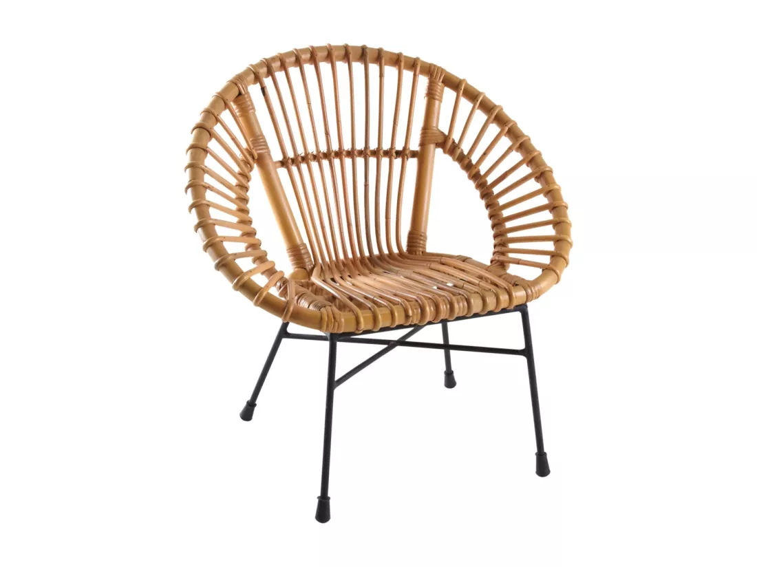 Fauteuil enfant soleil rotin