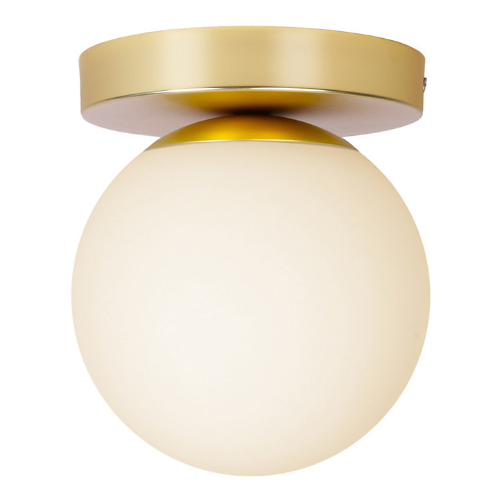 Plafonnier de salle de bain Dorres E14 40W IP44 Ø16cm GoodHome or