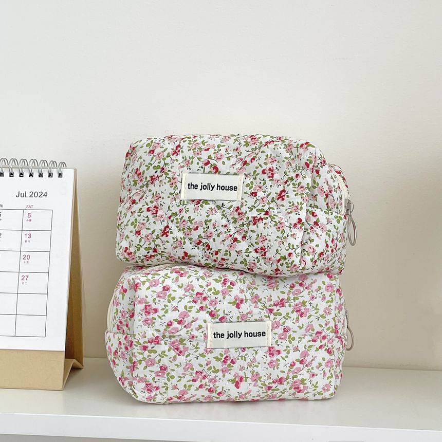 ZenlyHabit - Make-uptas / etui van bloemenstof