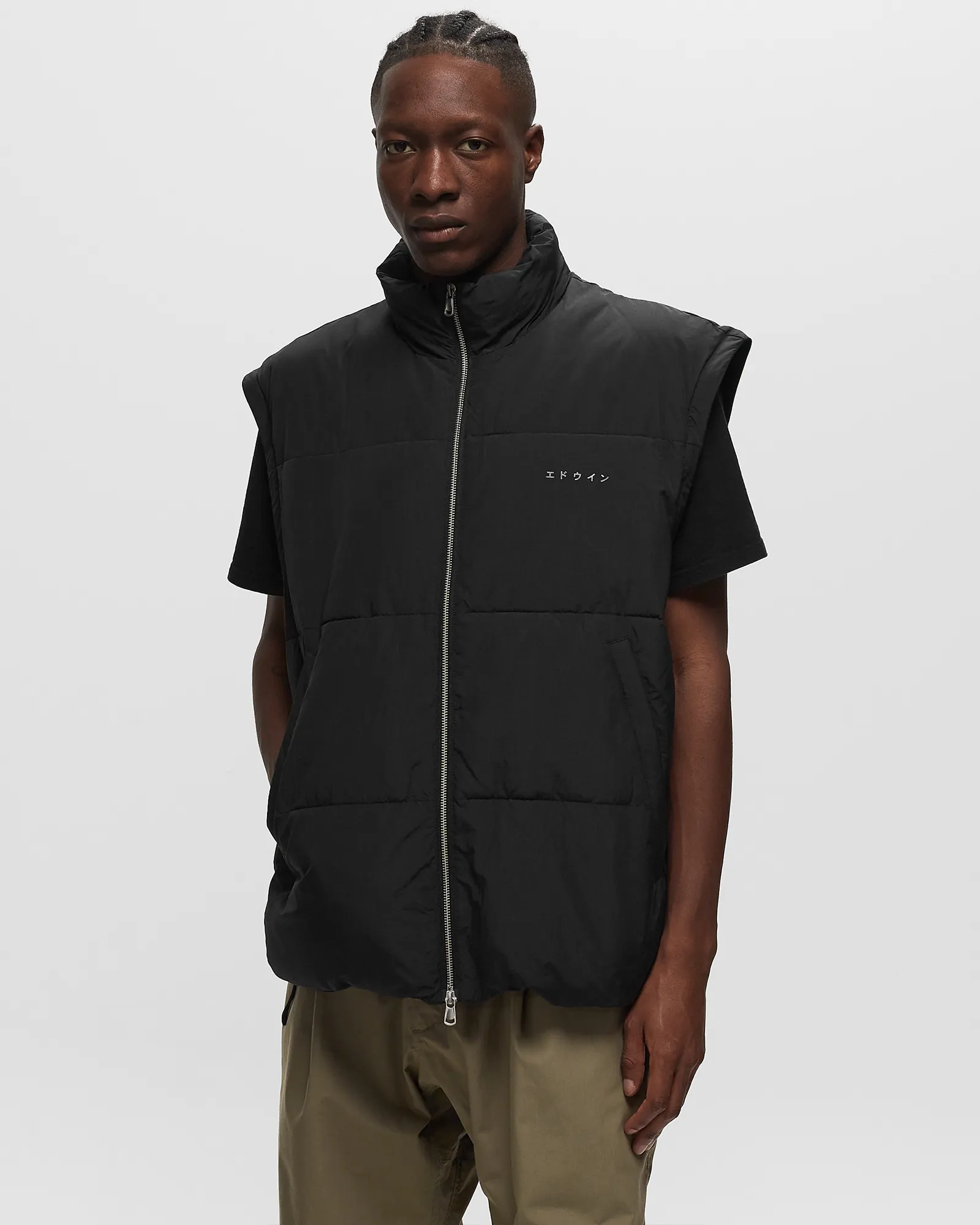 Edwin Detachable Sleeves Puffer