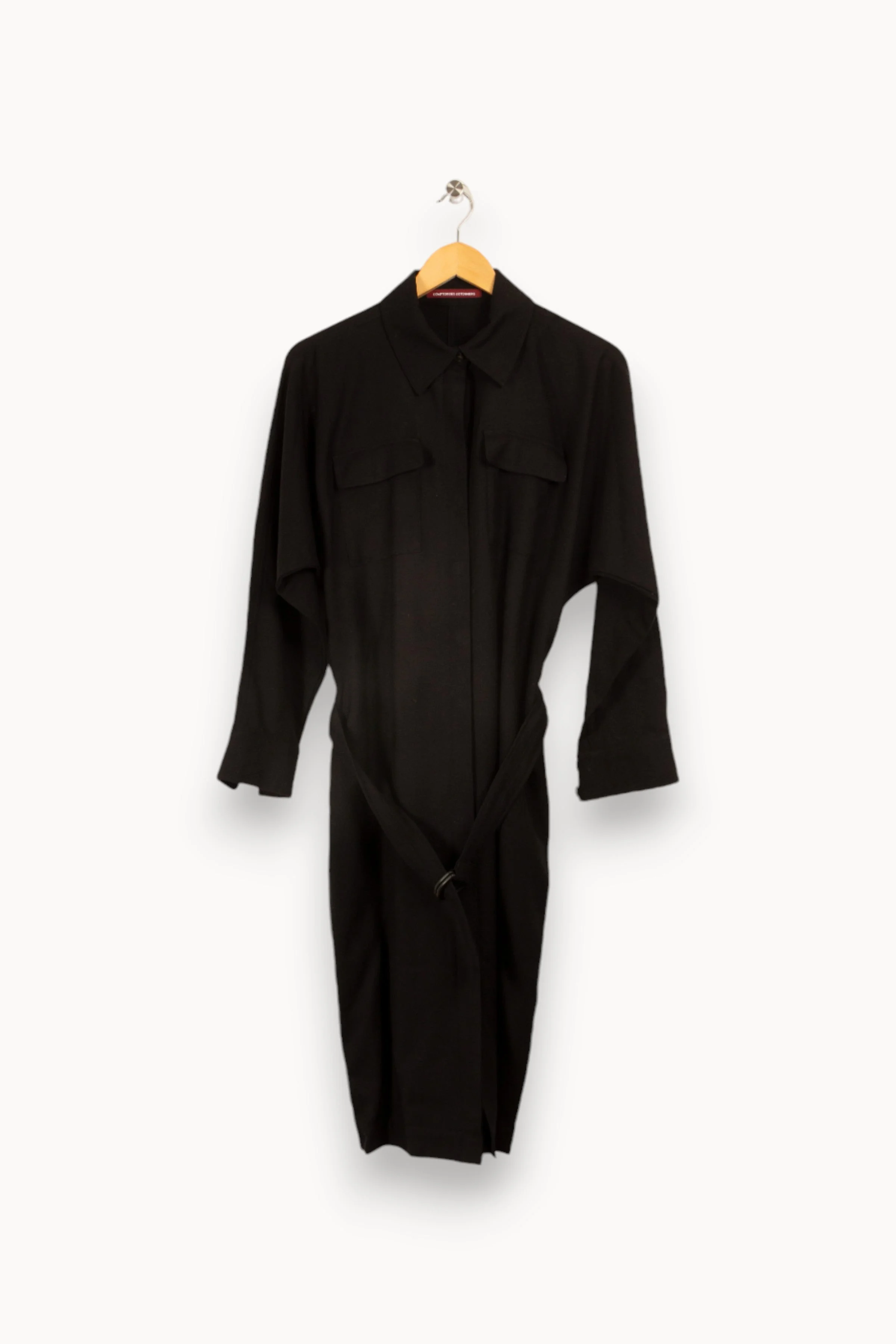 Robe chemise noire | Noir