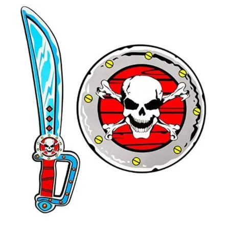 Widmann Piratensäbel und Schild aus weichem Schaumstoff
