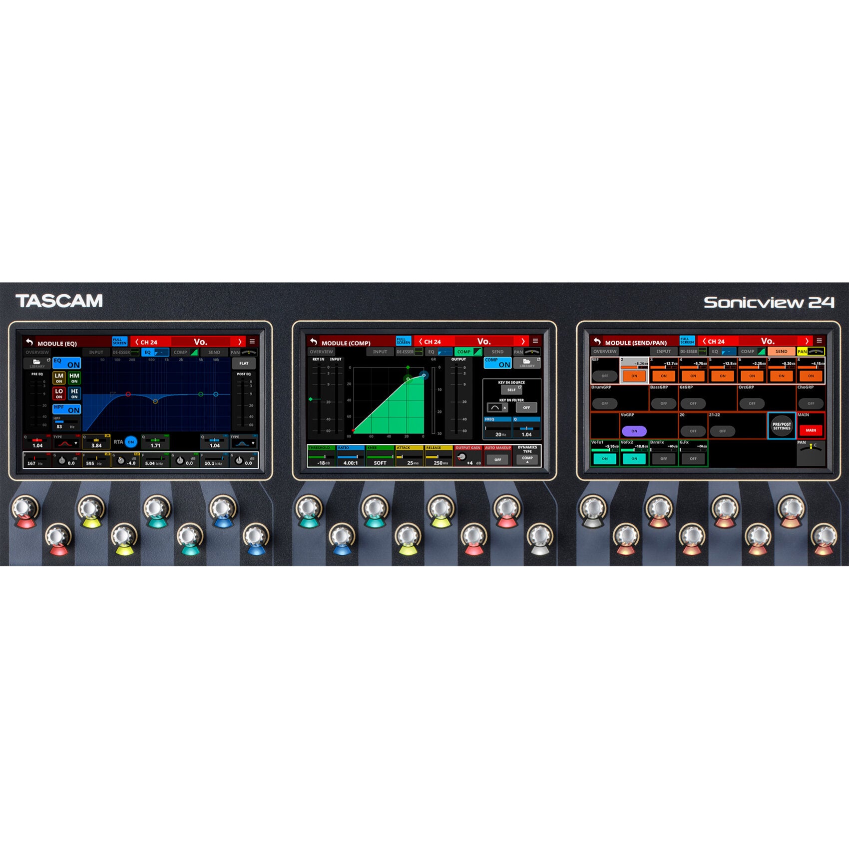 Tascam Sonicview 24 interactief digitaal mengpaneel