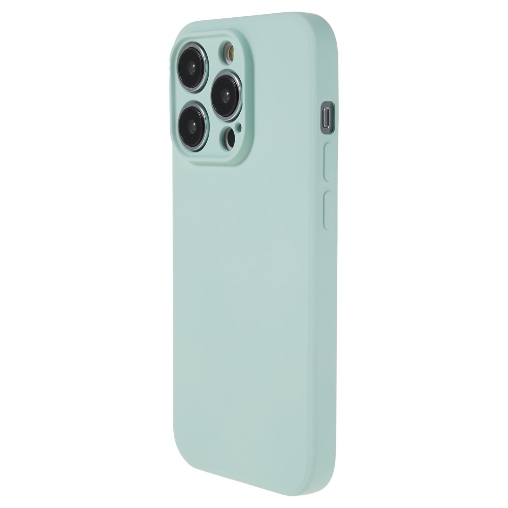 iPhone 15 Pro Gummi Case Hülle mit Kameraschutz - Türkis (Matt)