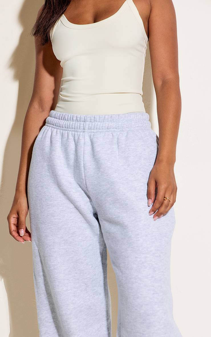 Gris Cendré Pantalon De Jogging À Revers Petite Taille
