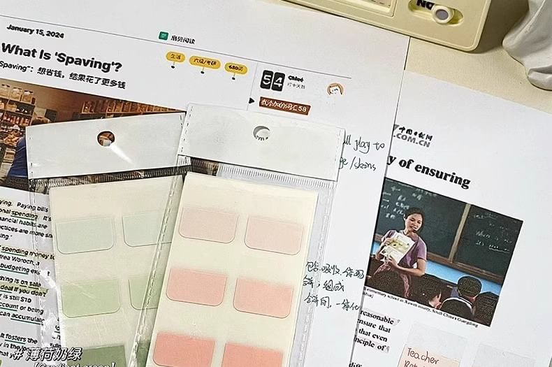 Yogow - Index Tab Sticky Notes (Verschillende ontwerpen)