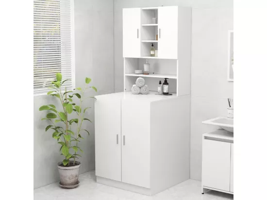 Meuble pour machine à laver Blanc 70,5x25,5x90 cm