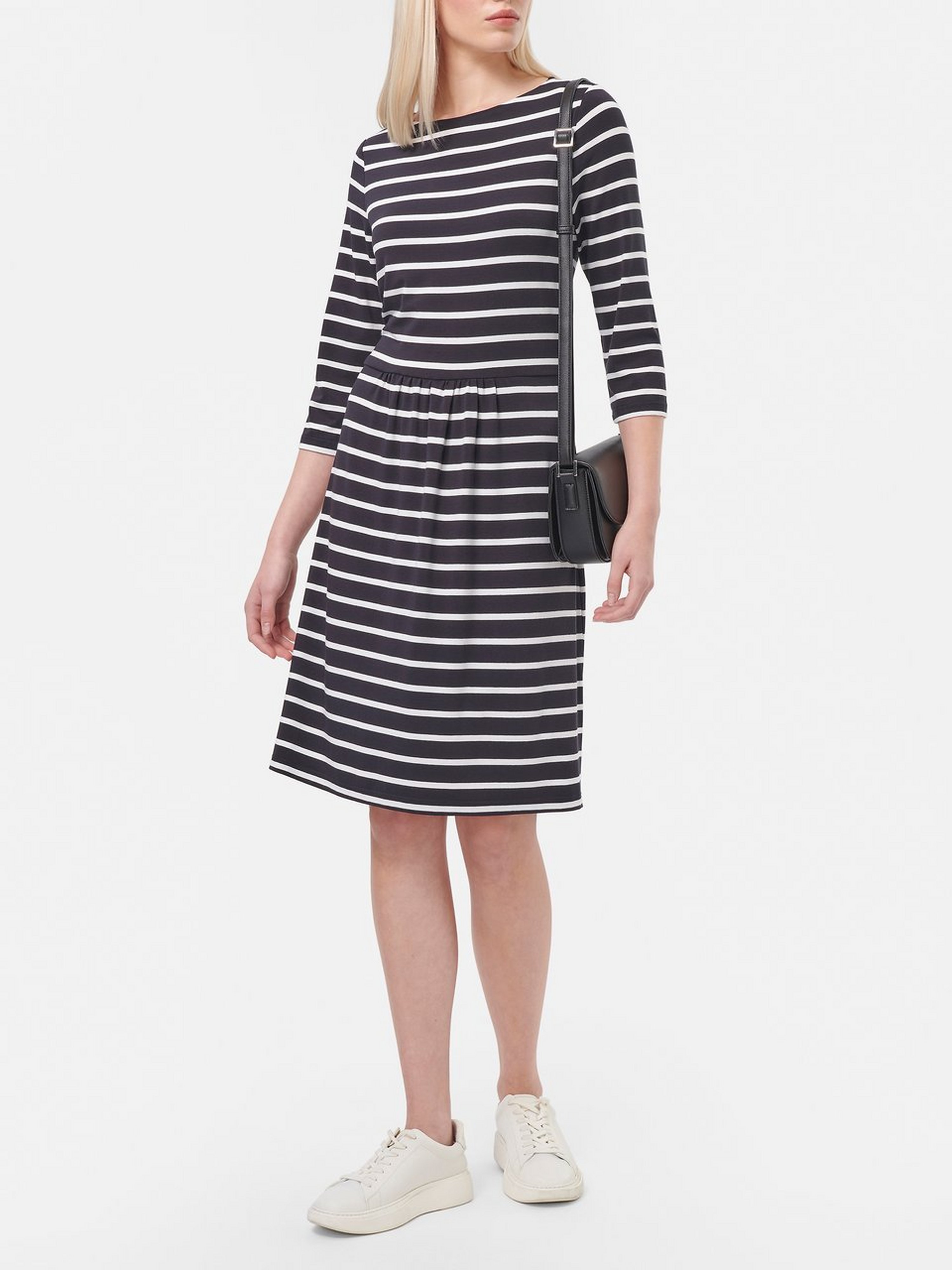 Jersey-Kleid mit 3/4-Arm