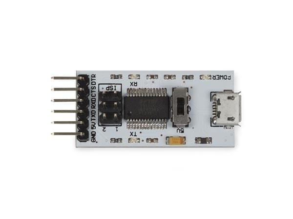 Whadda Adapter FT232 USB zu TTL 3.3/5 V Micro USB zu TTL Schnittstelle