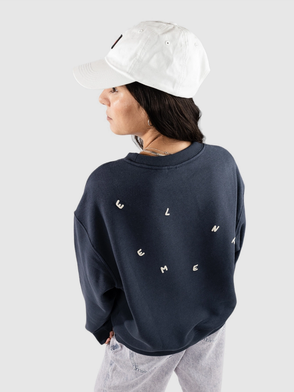 Element Say Hi Crew Sweater blue nights