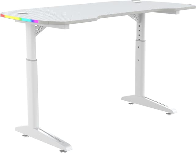 Piranha Base 120 RGB gaming-skrivebord (hvid)