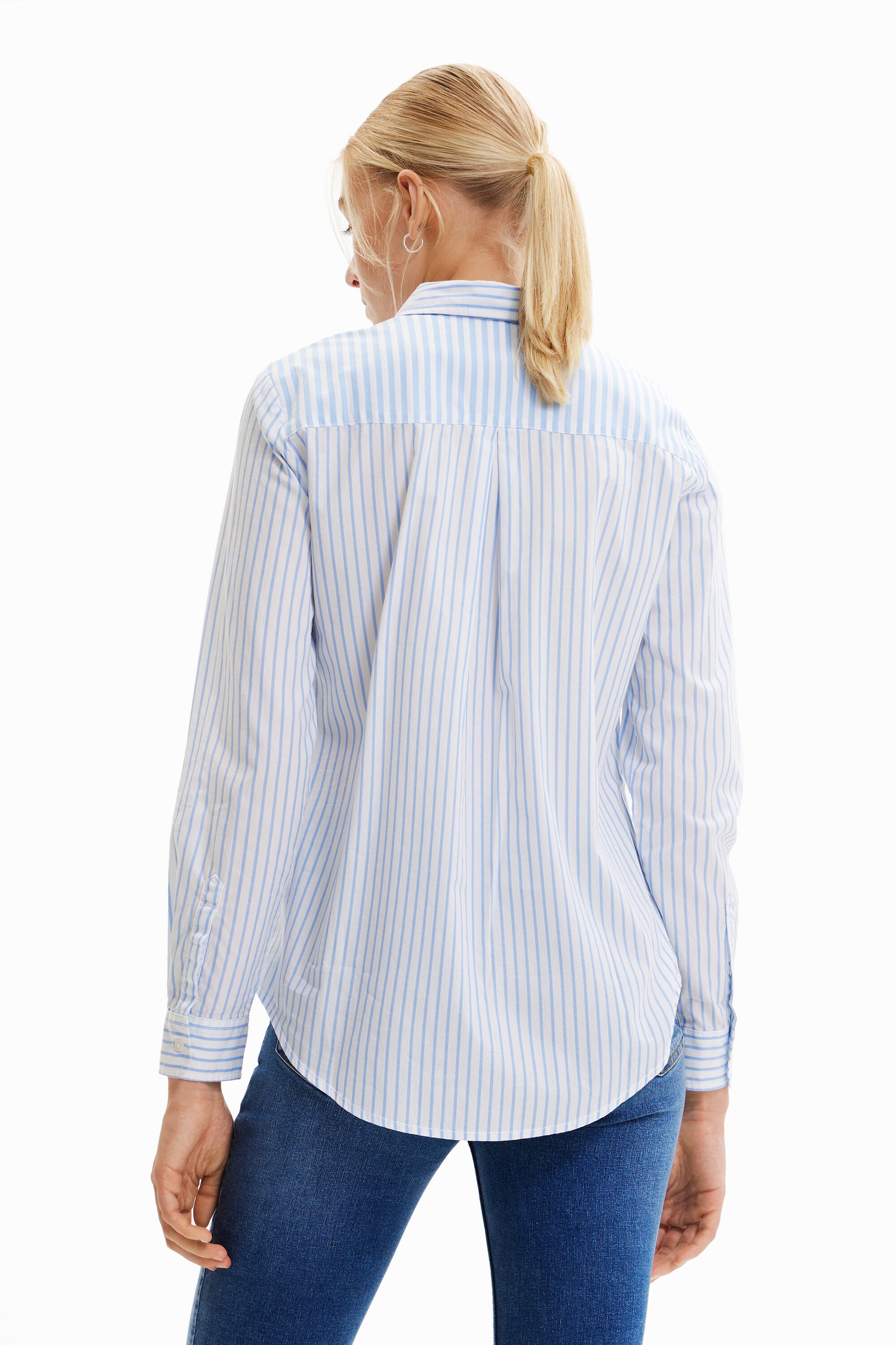 Chemise rayures patchwork
